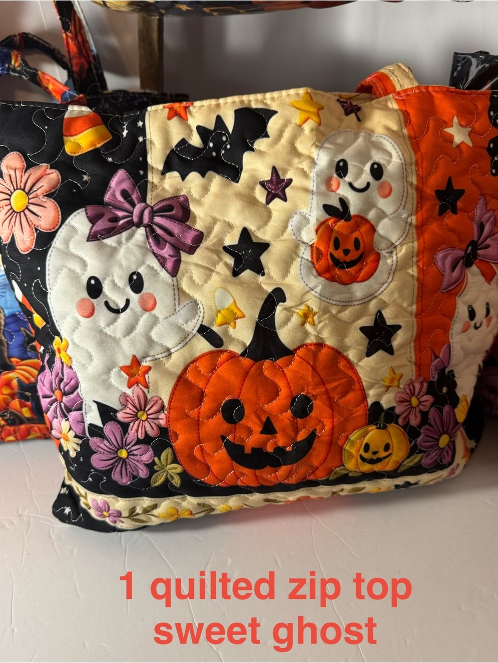CHOOSE 1 Festive Fall PVC or QUILTED TOTE BAG NWT - Picture 3 of 6